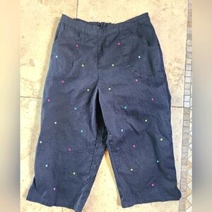 Quacker Factory Black Elastic Waist Pants